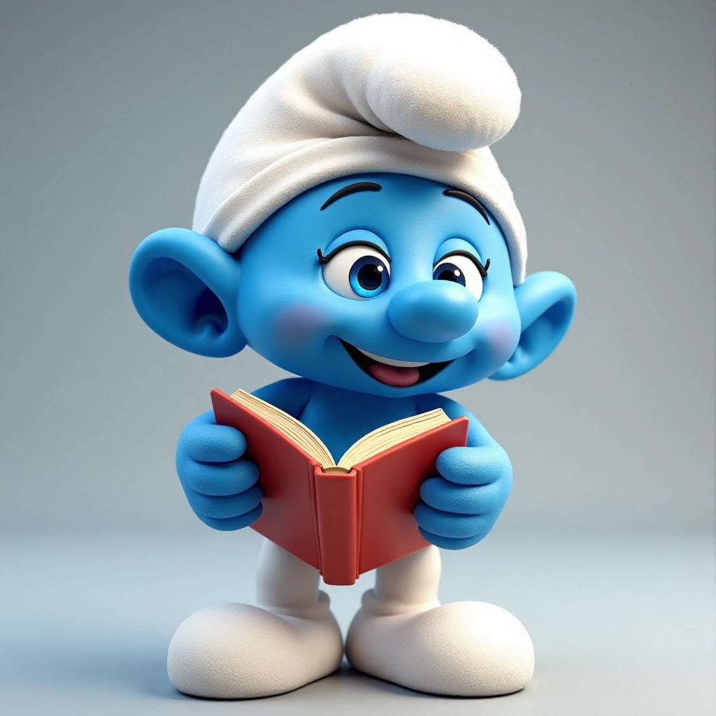 The Smurf's Reading Time